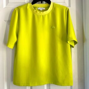 Lacoste Lemon Yellow Crew Neck Tee